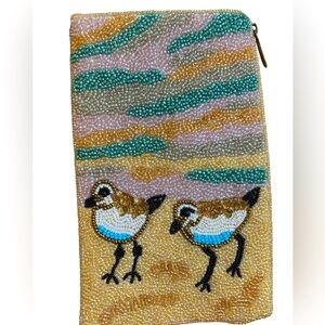 Bamboo Trading Co Sandpiper Beaded Club Bag NWT